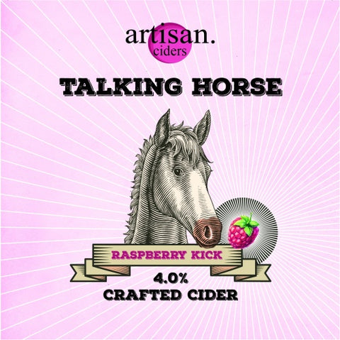 Tap 8: Artisan Ciders - Talking Horse Raspberry Kick 4% (Flagon)